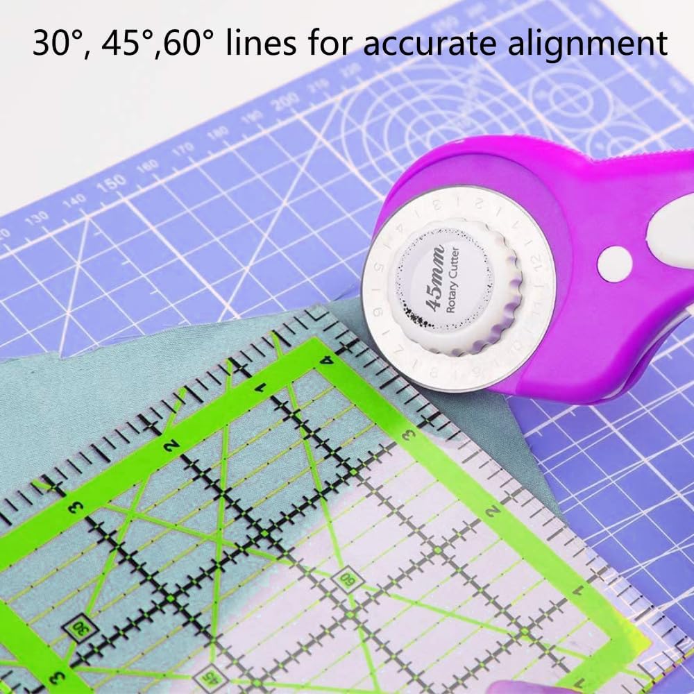 Quilting Rulers,4 Square Ruler Quilting Templates(4.5"X4.5", 6"X6", 9.5"X9.5", 12.5"X12.5"),Quilting Rulers Acrylic Rulers - Image 5